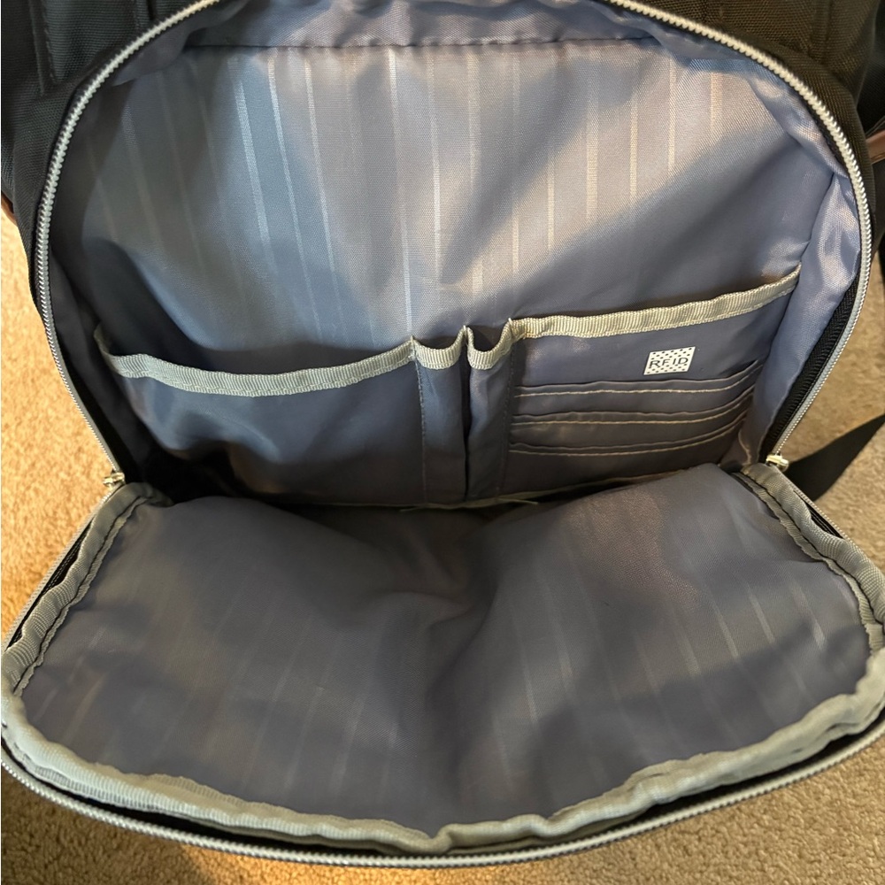 Black Backpack with Computer Pouch - Picture 4 of 6